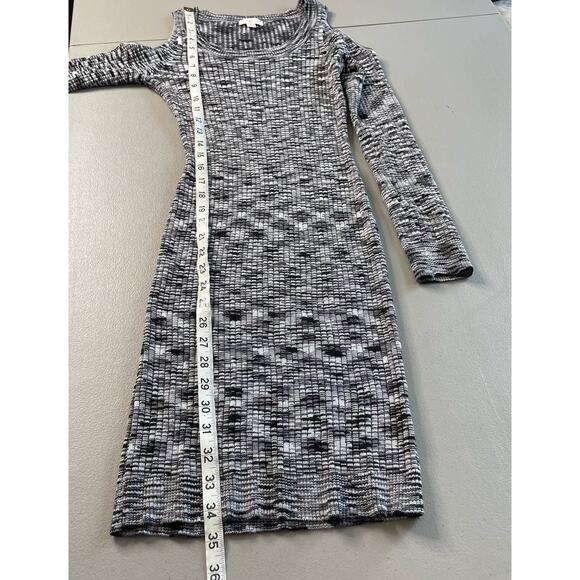 Charming Charlie Sweater Dress Mini Cold Shoulder Knitted Bodycon S Mob Wife - Picture 11 of 11